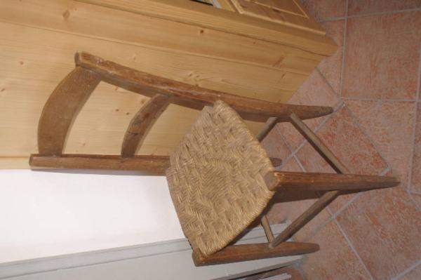 Sedia impagliata per